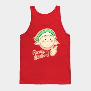 Merry Christmas Elf Tank Top